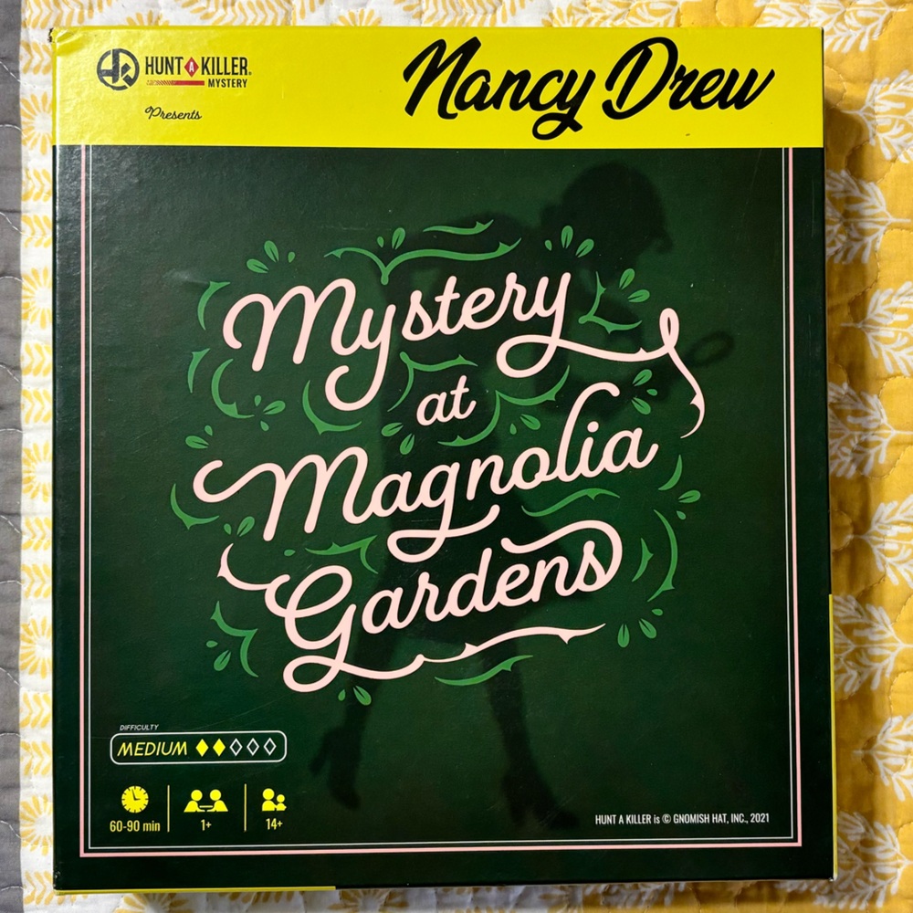Hunt A Killer Nancy Drew Mystery at Magnolia Gardens Murder Mystery Game